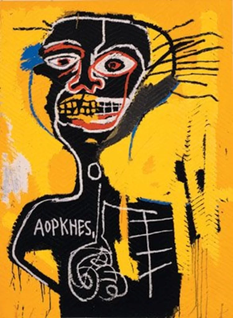 Autorretrato de Basquiat selfportrait