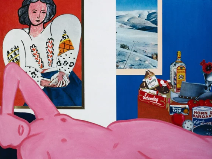 Tom Wesselmann pink work pop art Great american nude