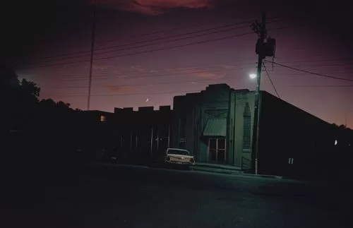 William Eggleston  gas station car auto 