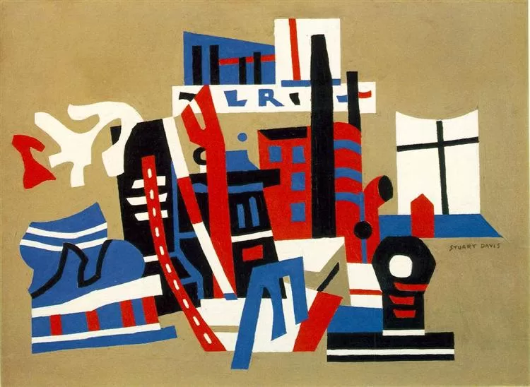 Stuart Davis, pintor cubista de Estados Unidos USA