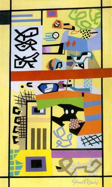 Stuart Davis, pintor cubista ejemplo en Estados Unidos