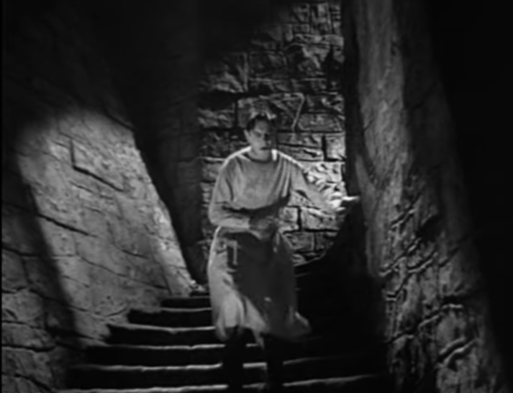 LA NOVIA DE FRANKENSTEIN (Bride of Frankenstein escaleras scene