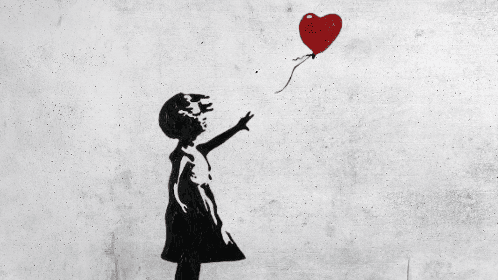 Banksy street art girl-with-balloon-globo rojo